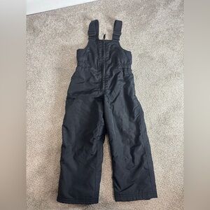 Slalom Kids Toddler Snow Bib Overall Snow Pants Size 4T Black